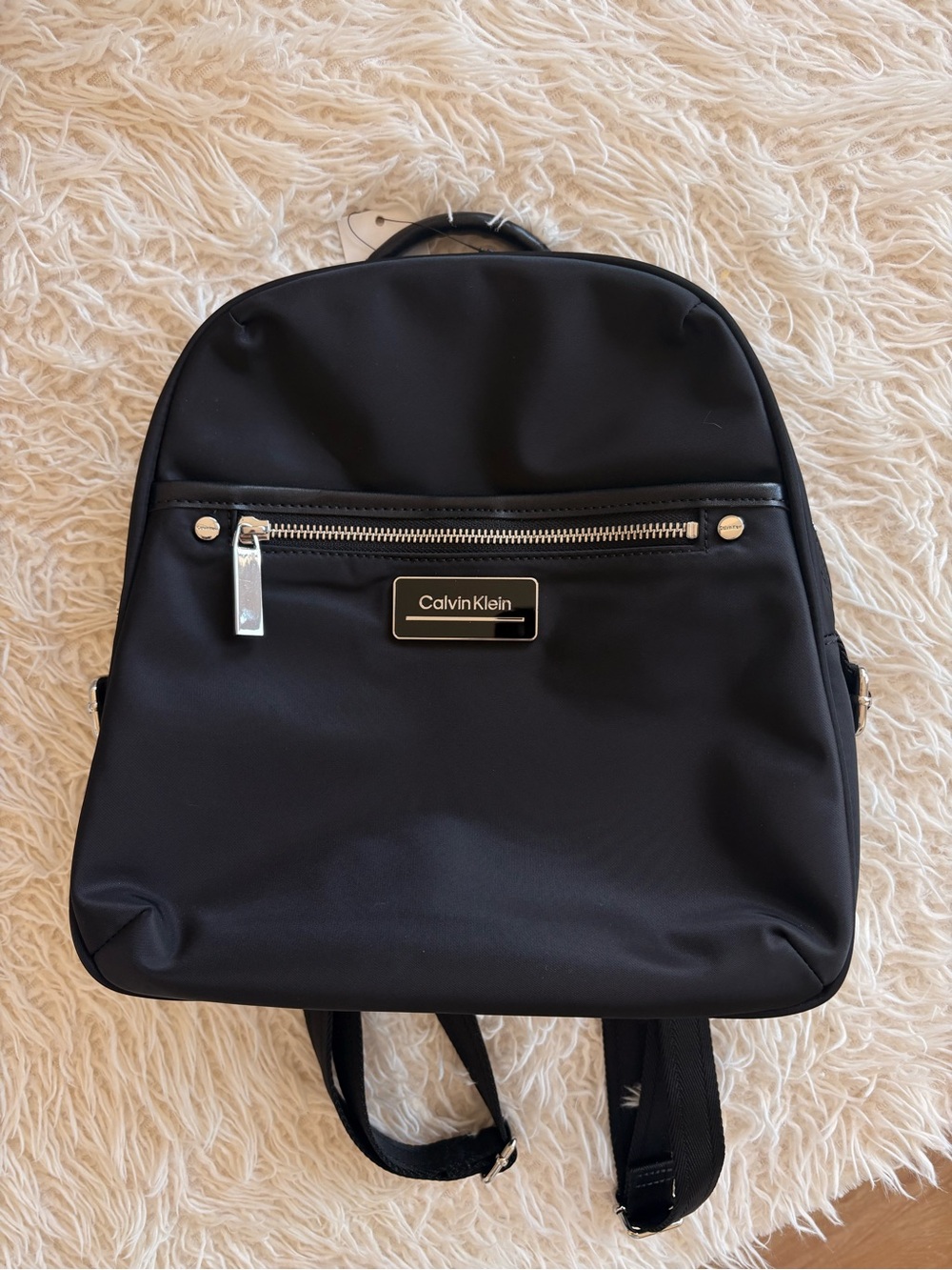 Calvin Klein Black Slim Nylon Daypack